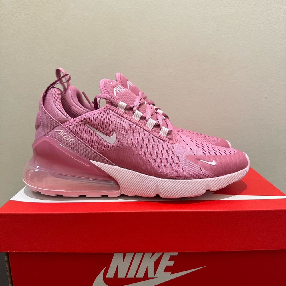 NIB Big Kid GS Nike Air Max 270 HQ1553 646  Magic Flamingo/Pink Foam